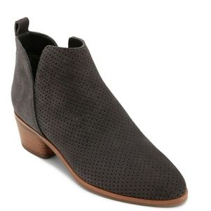 Dolce Vita Grey Perforated Suede Bootie
